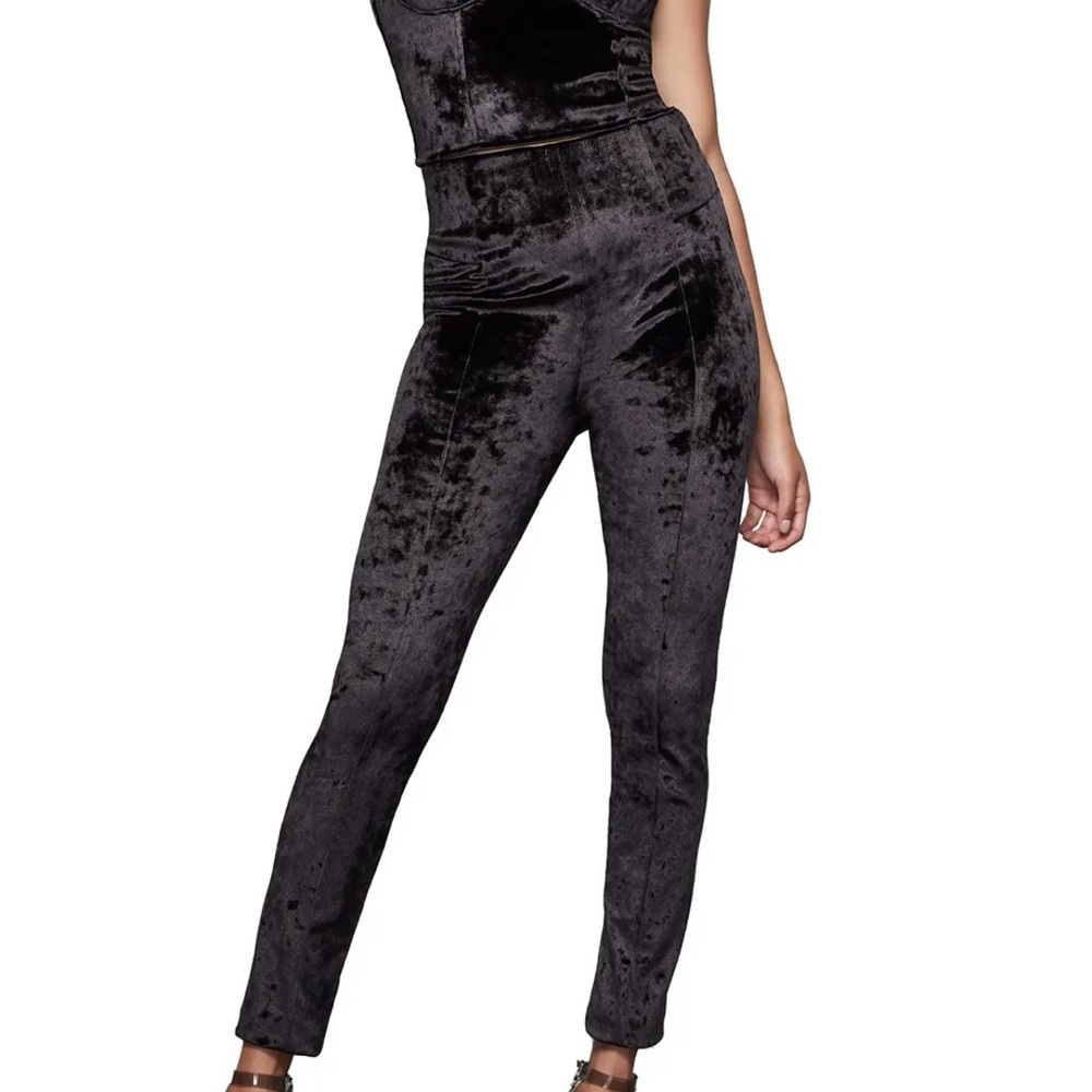 Good American Crushed Velvet Disco Pant size 3